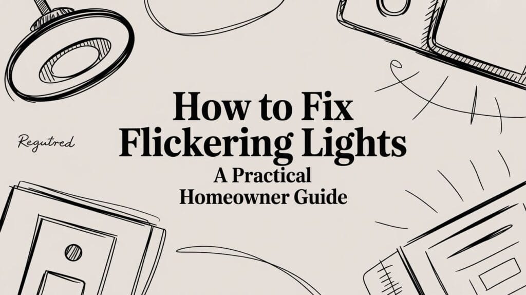 Read more about the article How to Fix Flickering Lights A Practical Homeowner Guide