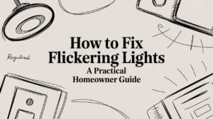 Read more about the article How to Fix Flickering Lights A Practical Homeowner Guide