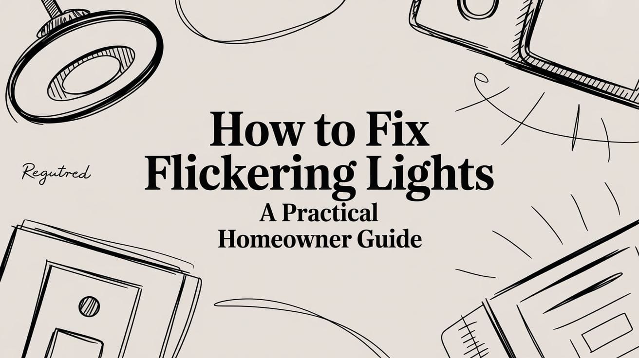 You are currently viewing How to Fix Flickering Lights A Practical Homeowner Guide