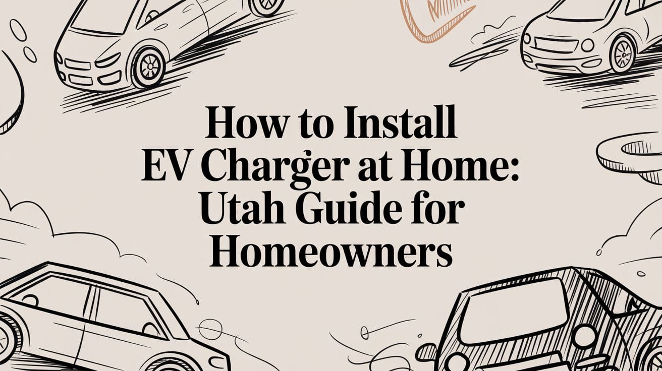 You are currently viewing How to install ev charger at home: Utah guide for homeowners
