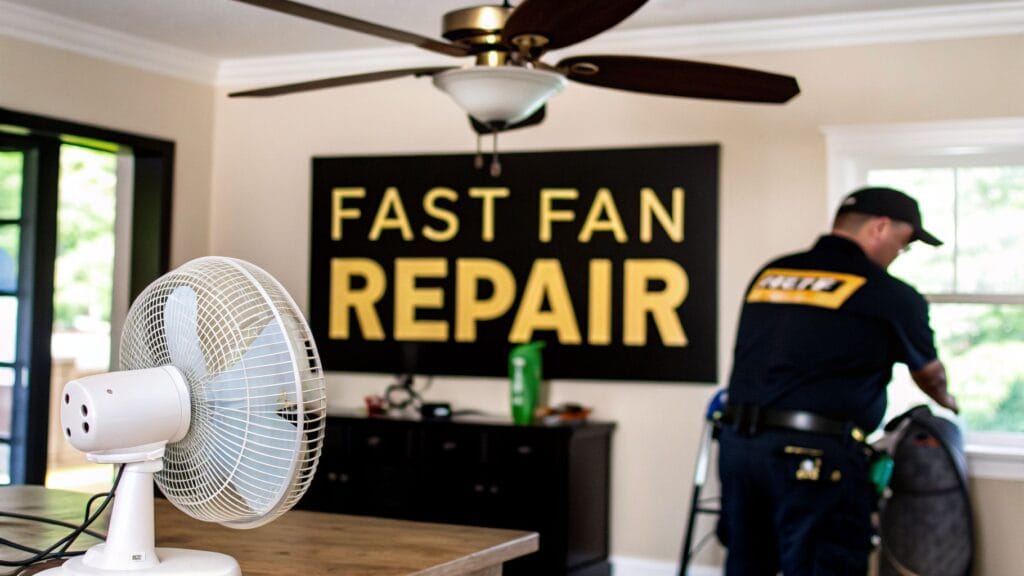 Read more about the article Fast Fan Repair Near Me for Ceiling and Portable Fans