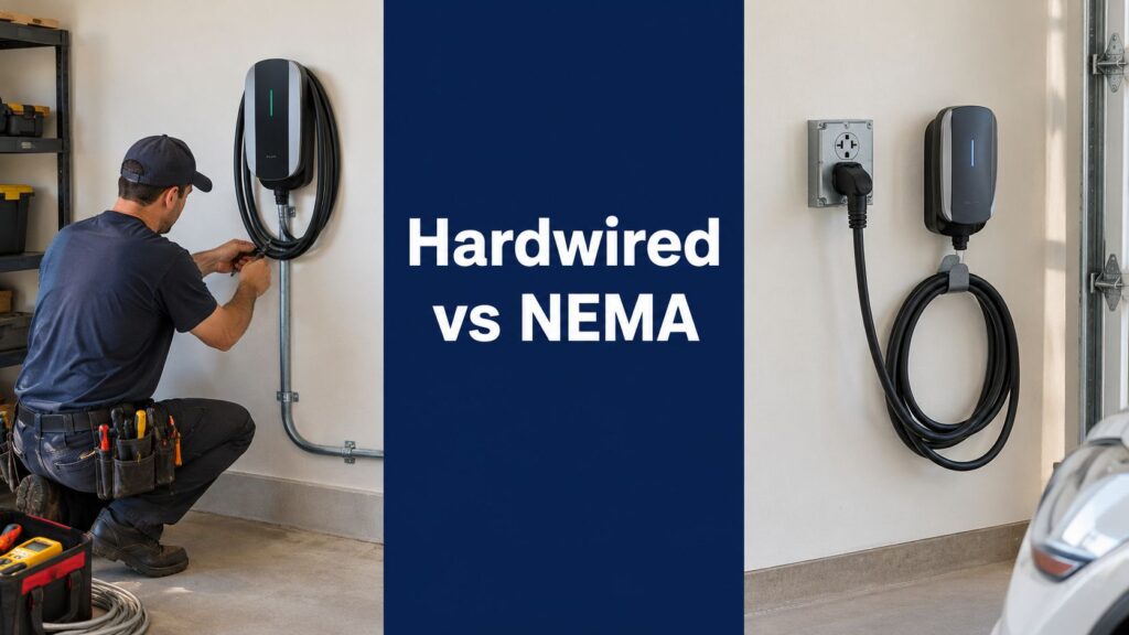 Read more about the article Hardwired EV Charger vs NEMA 14-50 Outlet Guide